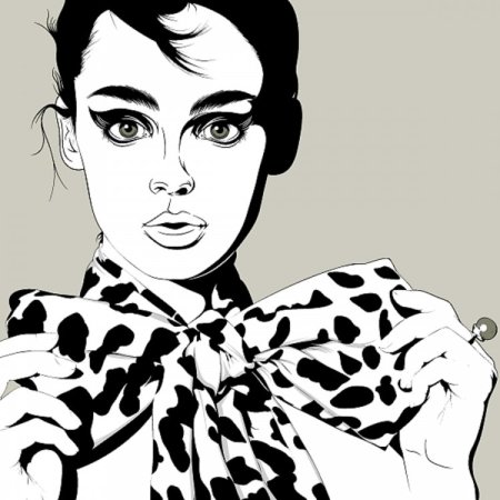 Поп арт черно белый