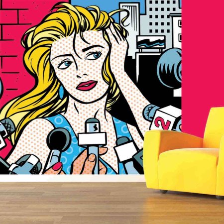 Блондинка в стиле поп арт