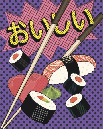 Поп арт суши