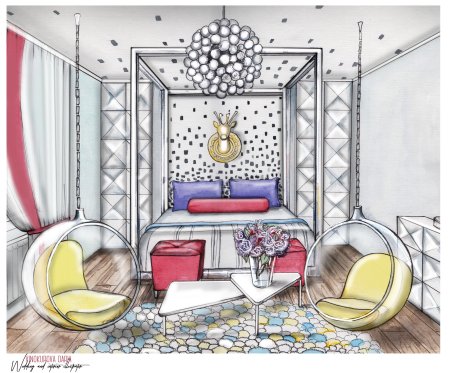 Эскиз интерьера