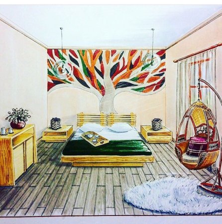 Стена в стиле поп арт