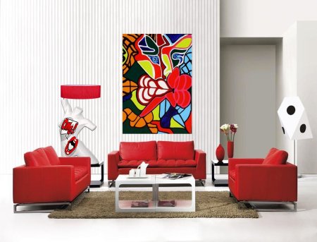 Стена в стиле поп арт