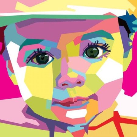 Детский портрет в стиле поп арт