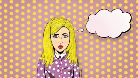 Поп-арт девушки 30 лет