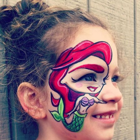 Бодиарт на лице детский