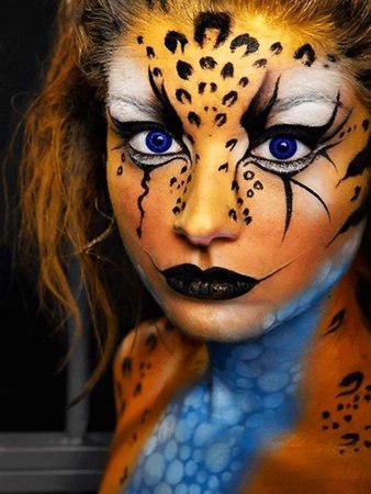 Бодиарт на лице