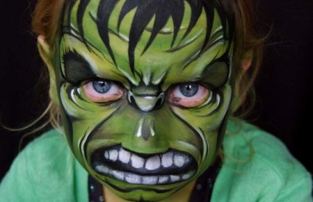 Узоры на лице красками