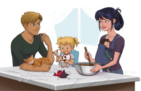 Маринетт и Адриан комиксы