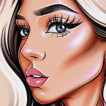 Фантазийный макияж на бумаге