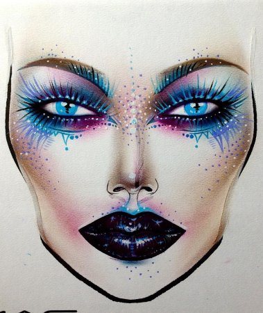 Фантастический грим рисунок