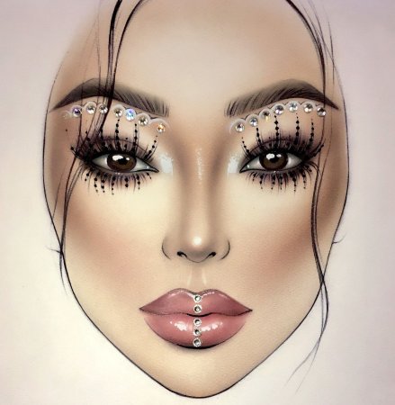 Портрет с косметикой