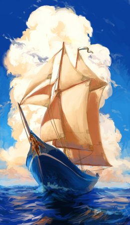 Парусник рисунок