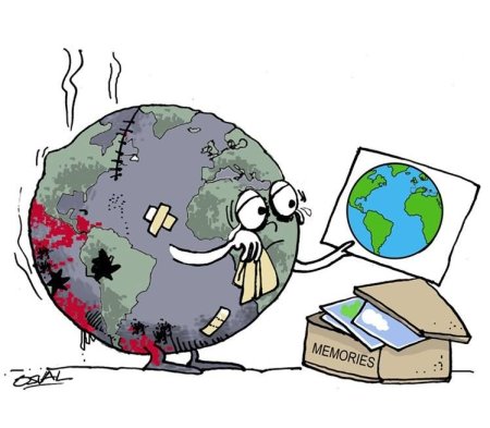 Планета земля акварелью