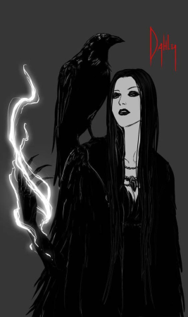 Готическая девушка арт