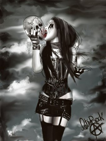 Готический стиль в иллюстрациях