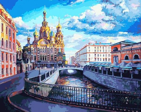Картина храм Спаса на крови Питер