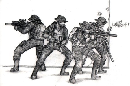 Спецназ арт карандашом