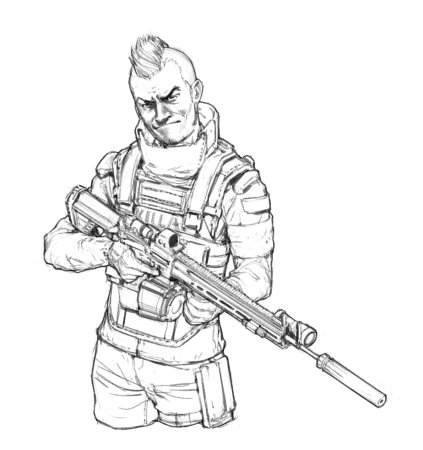 Раскраска Тарков