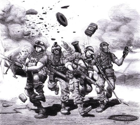 Солдат ЧВК иллюстрации