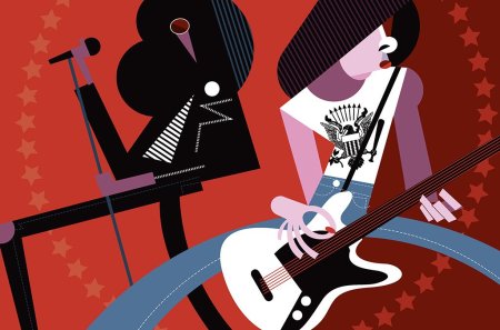 Шаржи Пабло Лобато на музыкальные группы