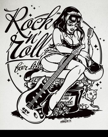 Эскизы в стиле рок