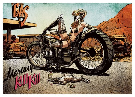 Плакат мотоцикл