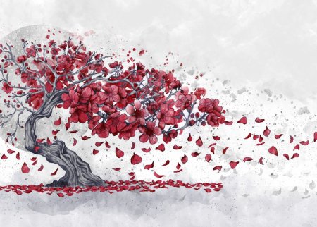 Сакура дерево Графика