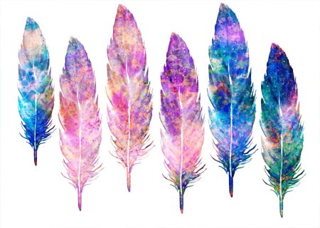 Разноцветные перышки