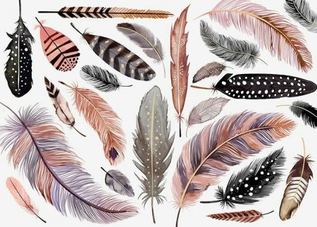 Перо Зентангл тату