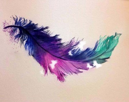 Перышко живопись