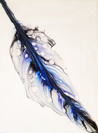 Фиолетовые перья