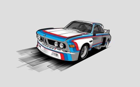 BMW e24 illustration