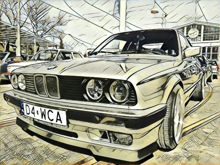 BMW e30 drawing