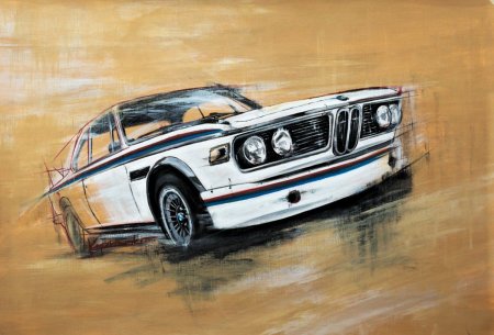 БМВ 3.0 CSL нарисовать