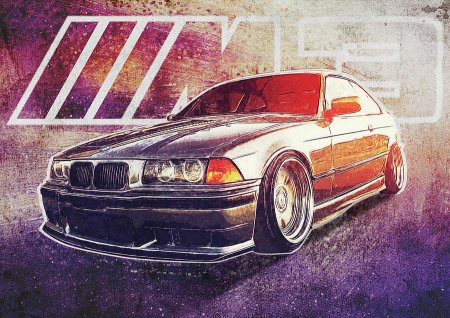 BMW e36 принт