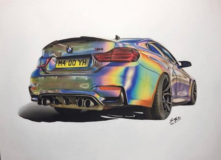 BMW m8 скетч