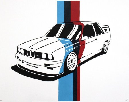 BMW e34 принт