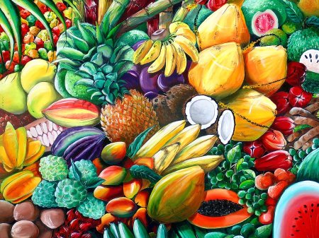 Тропические фрукты в живописи