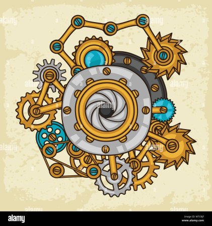 Шестеренки стилизованные