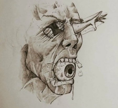 Рисунки страшных монстров