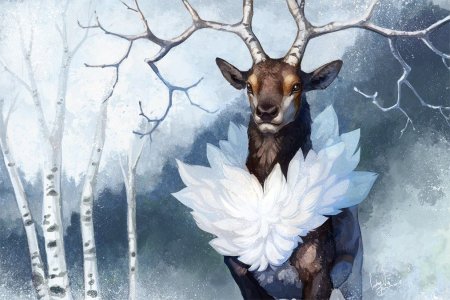 Олень арт