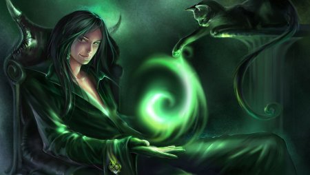 Колдун волшебник маг чародей фэнтези арт мужчина