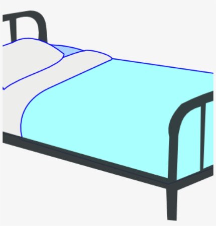 Нарисовать кровать для детей