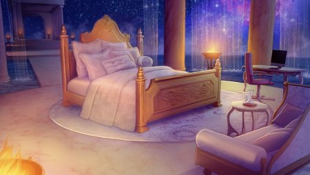 Королевский дворец кровать гача лайф
