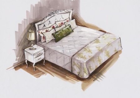 Кровать скетч