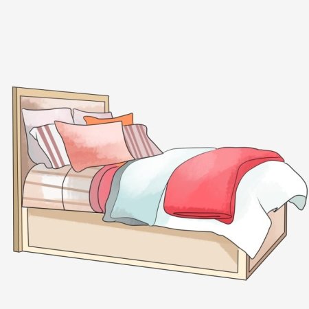 Кровать в мультяшном стиле