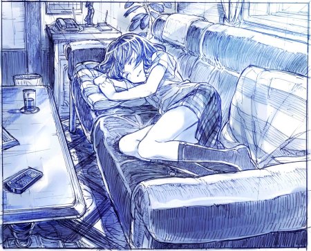 Кровать зарисовка