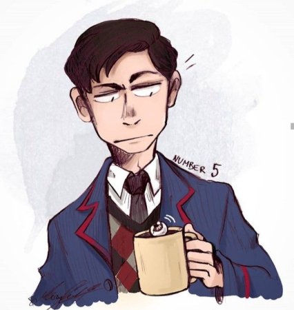 Пятый Академия Амбрелла арт аниме
