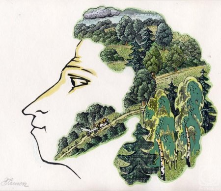 Необычный портрет Пушкина