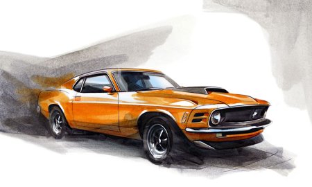 Мустанг машина арт